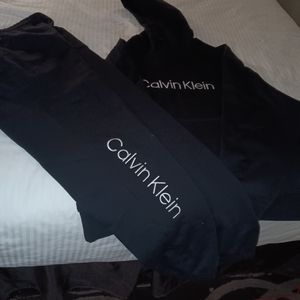 Calvin Klein black sweat suit